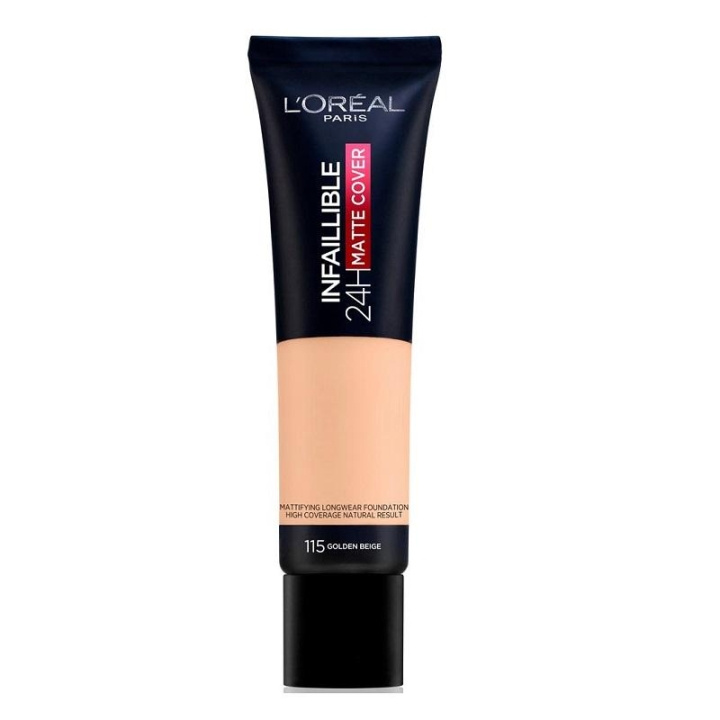 Loreal Infallible 24H Matte Foundation 115 Golden Beige 35ml i gruppen SKØNHED & HELSE / Makeup / Makeup ansigt / Foundation hos TP E-commerce Nordic AB (C03537)