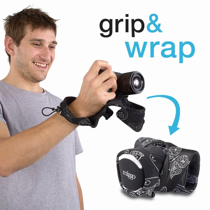 MYMIGGO MIGGO Kamera Wrap/Grip 30 Spejlløs Royal Wings i gruppen HJEMMEELEKTRONIK / Foto og video / Fotografi udstyr / Kameratasker hos TP E-commerce Nordic AB (C03627)