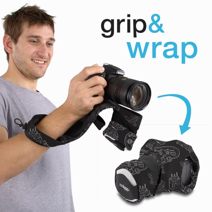 MYMIGGO MIGGO Kamera Wrap/Grip 70 DSLR Royal Wings i gruppen HJEMMEELEKTRONIK / Foto og video / Fotografi udstyr / Kameratasker hos TP E-commerce Nordic AB (C03631)