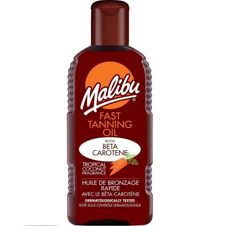 Malibu Fast Tanning Oil with Beta Carotene 200ml i gruppen SKØNHED & HELSE / Hudpleje / Tanning / Solbeskyttelse hos TP E-commerce Nordic AB (C03713)