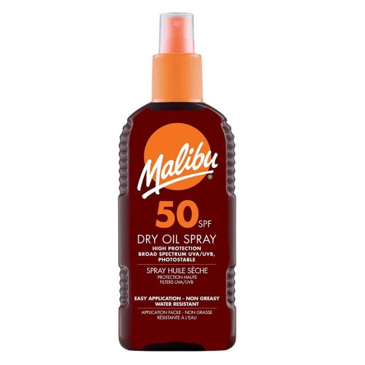 Malibu Dry Oil Spray SPF50 200ml i gruppen SKØNHED & HELSE / Hudpleje / Tanning / Solbeskyttelse hos TP E-commerce Nordic AB (C03720)