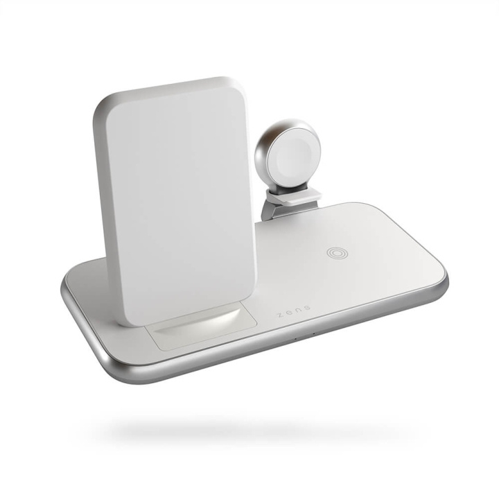 Zens 4i1 Qi Bordlader 10W inkl 45W USB-C PD Hvid i gruppen SMARTPHONES & TABLETS / Opladere og kabler / Trådløs Qi oplader hos TP E-commerce Nordic AB (C03737)
