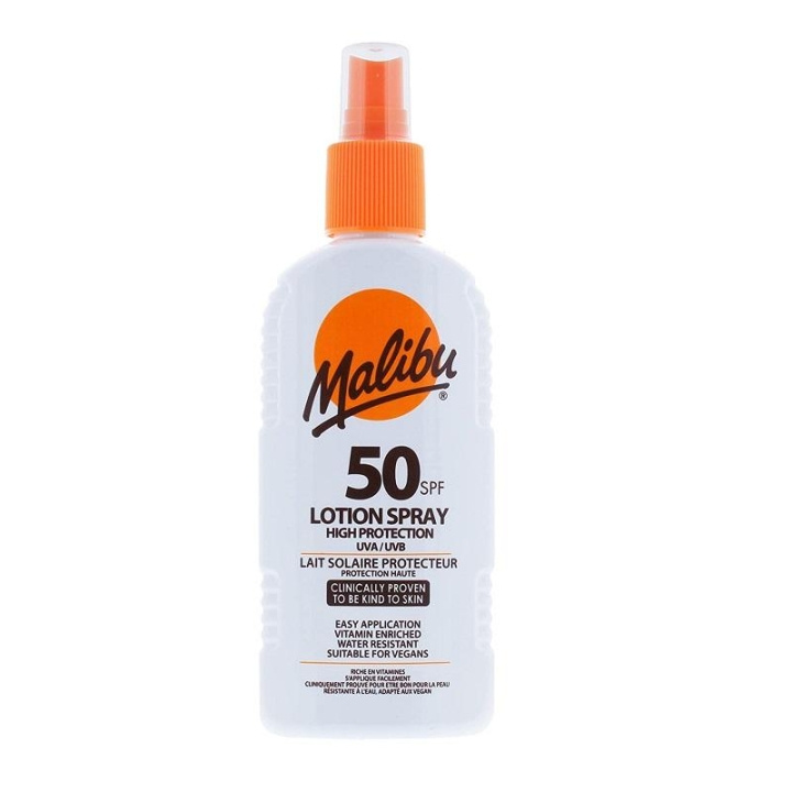 Malibu Lotion Spray SPF50 200ml i gruppen SKØNHED & HELSE / Hudpleje / Tanning / Solbeskyttelse hos TP E-commerce Nordic AB (C03789)