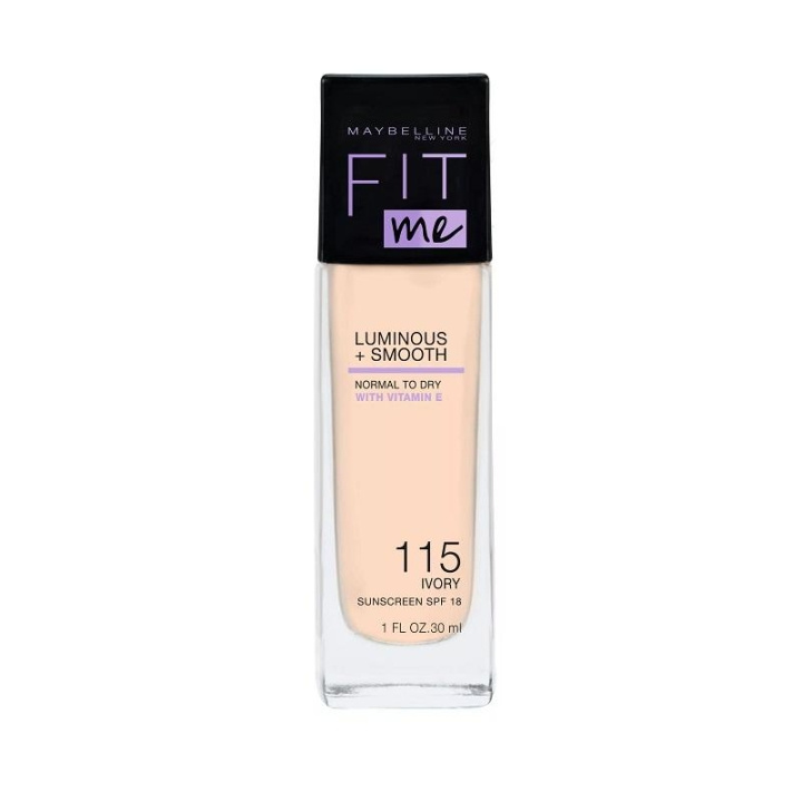 Maybelline Fit Me Luminous + Smooth Foundation - 115 Ivory i gruppen SKØNHED & HELSE / Makeup / Makeup ansigt / Foundation hos TP E-commerce Nordic AB (C03796)