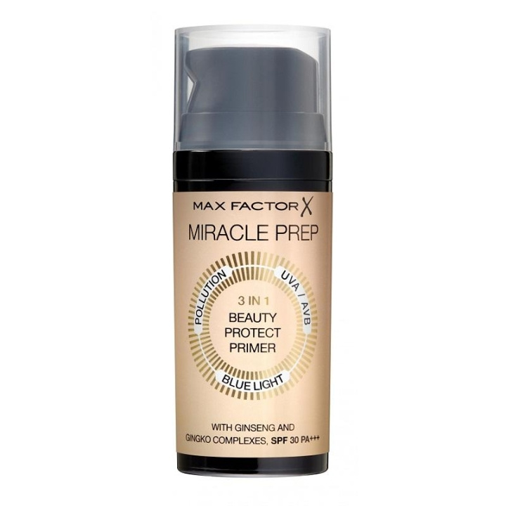 Max Factor Mir Prep 3 In 1 Beauty Protect Primer i gruppen SKØNHED & HELSE / Makeup / Makeup ansigt / Foundation hos TP E-commerce Nordic AB (C03810)