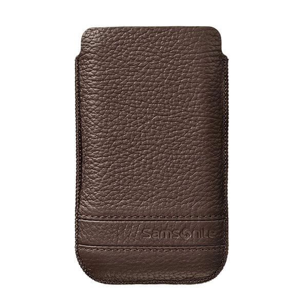 Samsonite Mobile Bag Classic Leather Small Brown i gruppen SMARTPHONES & TABLETS / Mobil Beskyttelse / Universal Beskyttelse / Cover hos TP E-commerce Nordic AB (C03851)