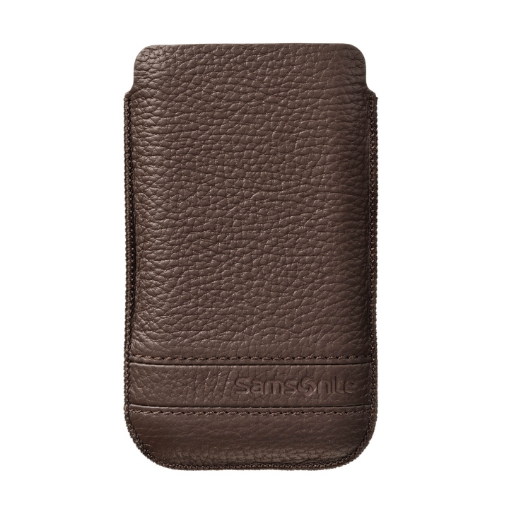 SAMSONITE Mobile Bag Classic Leather Large Brown i gruppen SMARTPHONES & TABLETS / Mobil Beskyttelse / Universal Beskyttelse / Cover hos TP E-commerce Nordic AB (C03855)