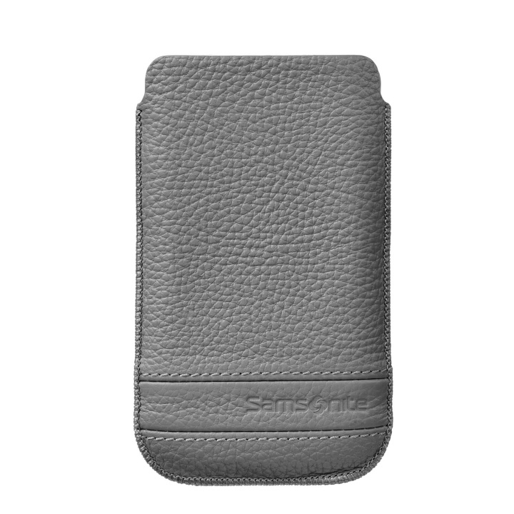 SAMSONITE Mobile Bag Classic Leather Large Grey i gruppen SMARTPHONES & TABLETS / Mobil Beskyttelse / Universal Beskyttelse / Cover hos TP E-commerce Nordic AB (C03857)