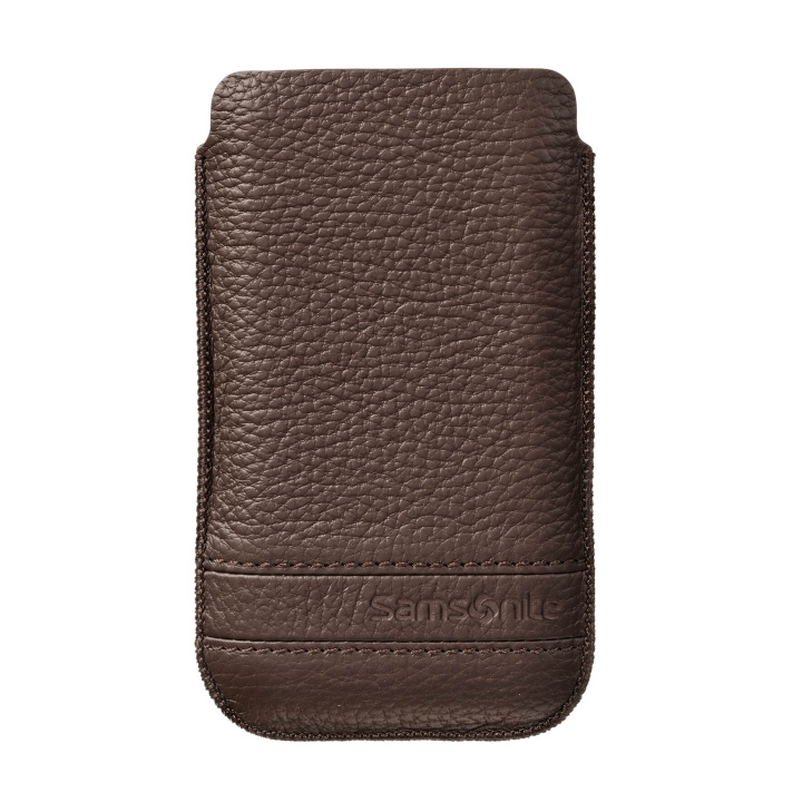 SAMSONITE Mobile Bag Classic Leather XL Brown i gruppen SMARTPHONES & TABLETS / Mobil Beskyttelse / Universal Beskyttelse / Cover hos TP E-commerce Nordic AB (C03859)