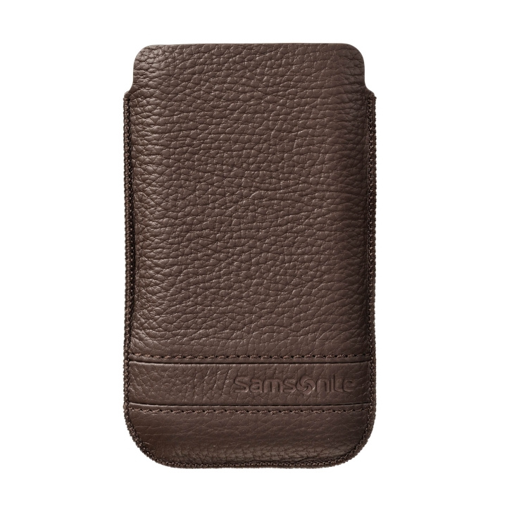Samsonite Mobile Bag Classic Leather XL Brown i gruppen SMARTPHONES & TABLETS / Mobil Beskyttelse / Universal Beskyttelse / Cover hos TP E-commerce Nordic AB (C03859)