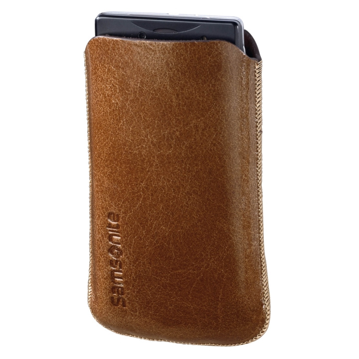 Hama SAMSONITE Toledo Skin Sleeve Tobacco, Passar iPhone 3 och 4 i gruppen SMARTPHONES & TABLETS / Mobil Beskyttelse / Universal Beskyttelse / Cover hos TP E-commerce Nordic AB (C03866)