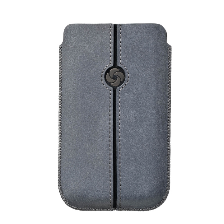 SAMSONITE Mobile Bag Dezir Leather XL Grey i gruppen SMARTPHONES & TABLETS / Mobil Beskyttelse / Universal Beskyttelse / Cover hos TP E-commerce Nordic AB (C03873)