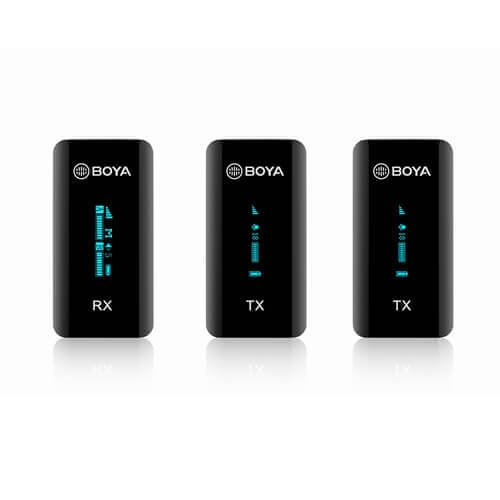 BOYA Mikrofon Trådløs x2 BY-XM6-S2 Ultra Compact 2.4GHz i gruppen HJEMMEELEKTRONIK / Lyd & billede / Håndholdte mikrofoner hos TP E-commerce Nordic AB (C03895)