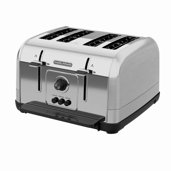 Morphy Richards Brødrister Venture 4 Skiver Børstet i gruppen HJEM, HUS & HAVE / Husholdningsapparater / Brødristere & Sandwich Makers / Brødristere hos TP E-commerce Nordic AB (C03899)