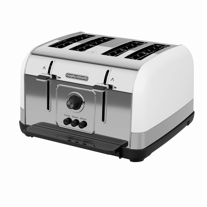 Morphy Richards Brødrister Venture 4 Skiver Hvid i gruppen HJEM, HUS & HAVE / Husholdningsapparater / Brødristere & Sandwich Makers / Brødristere hos TP E-commerce Nordic AB (C03901)