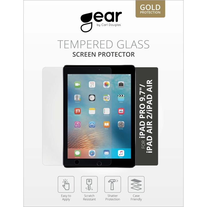 GEAR Hærdet Glas 2.5D iPad Air/Air2/New/Pro 9,7