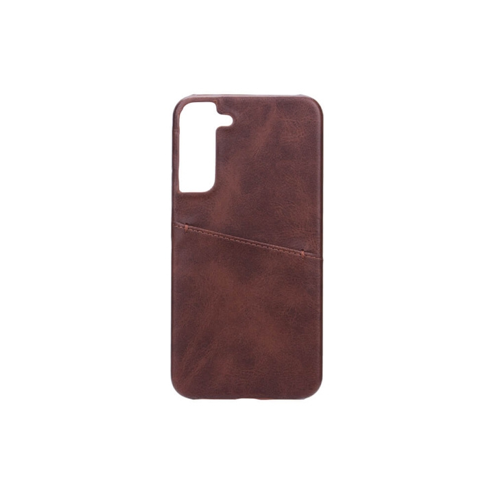Onsala Mobilecover Brown with Cardpocket Samsung S22+ i gruppen SMARTPHONES & TABLETS / Mobil Beskyttelse / Samsung hos TP E-commerce Nordic AB (C03980)