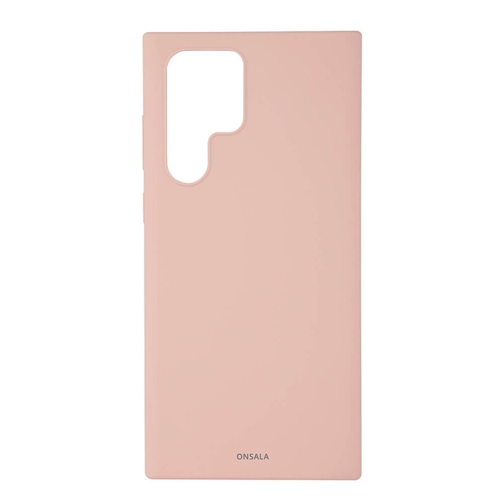 ONSALA Mobilcover Silikone Sand Pink - Samsung S22 Ultra i gruppen SMARTPHONES & TABLETS / Mobil Beskyttelse / Samsung hos TP E-commerce Nordic AB (C03994)