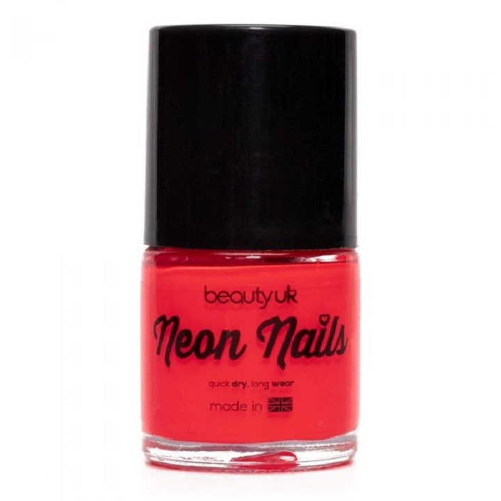 Beauty UK Neon Nail Polish - Coral i gruppen SKØNHED & HELSE / Manicure / pedicure / Neglelak hos TP E-commerce Nordic AB (C04102)