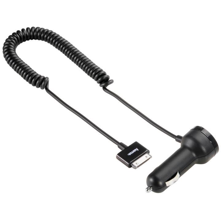 Hama Laddare iPhone3/4 12V Svart 30 Pin MFI i gruppen SMARTPHONES & TABLETS / Opladere og kabler / Bilopladere / Bilopladere 30 Pin hos TP E-commerce Nordic AB (C04183)