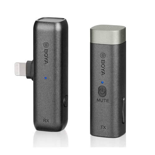 BOYA Mikrofon Smartphone Trådlös x1 BY-WM3D Lightning i gruppen SMARTPHONES & TABLETS / Øvrigt tilbehør / Gadgets hos TP E-commerce Nordic AB (C04203)