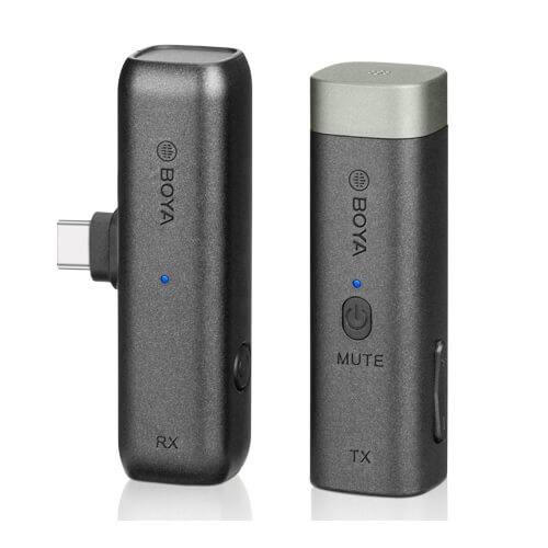 BOYA Mikrofon Smartphone Trådløs BY-WM3U USB-C i gruppen SMARTPHONES & TABLETS / Øvrigt tilbehør / Gadgets hos TP E-commerce Nordic AB (C04204)