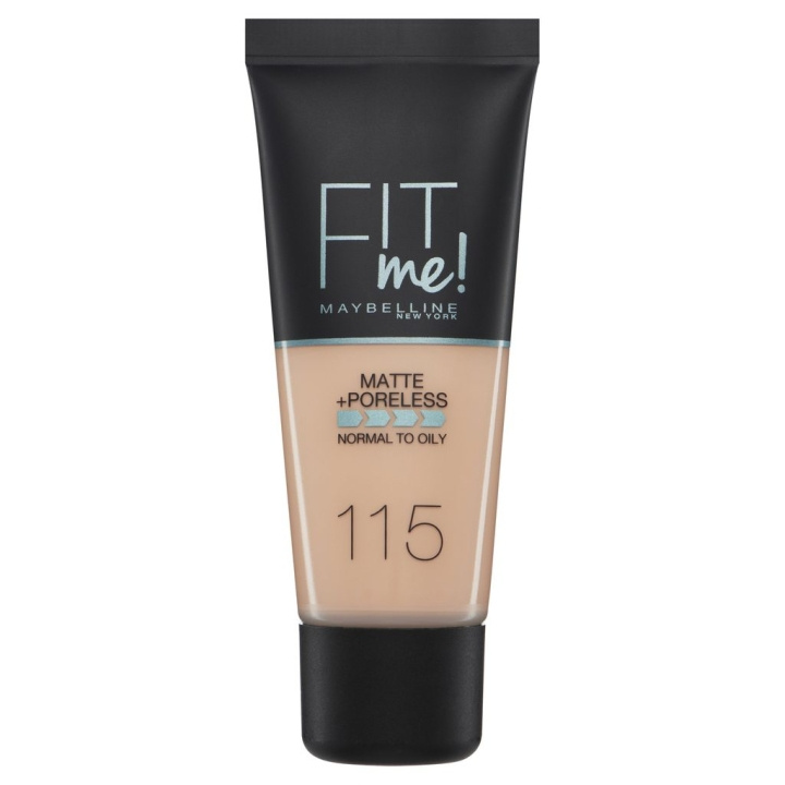 Maybelline Fit Me Matte + Poreless Foundation - 115 Ivory i gruppen SKØNHED & HELSE / Makeup / Makeup ansigt / Foundation hos TP E-commerce Nordic AB (C04313)