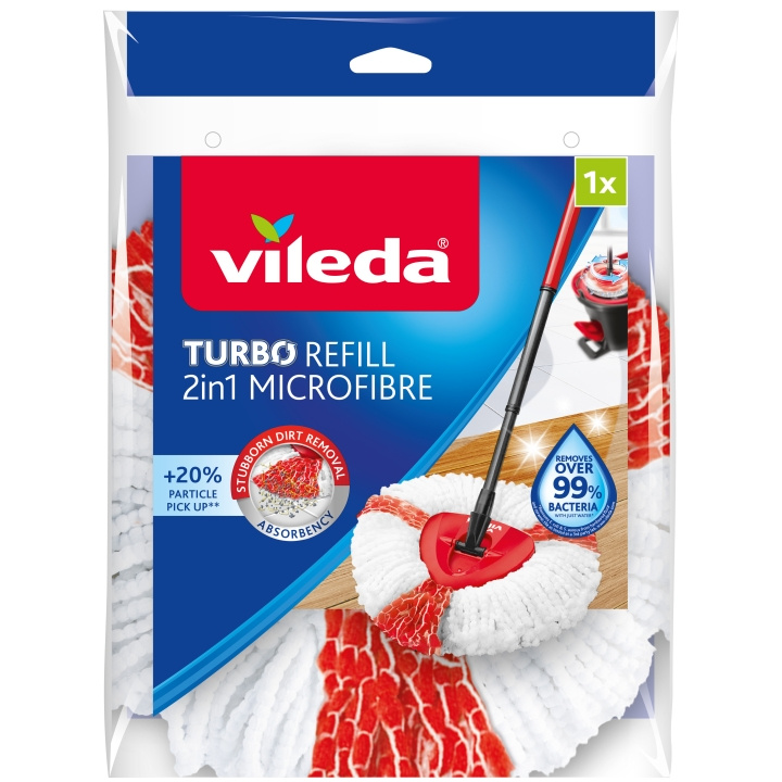 Vileda Turbo Refill 2 i 1 Mikrofiber i gruppen HJEM, HUS & HAVE / Rengøringsmidler / Øvrigt rengørings tilbehør hos TP E-commerce Nordic AB (C04360)