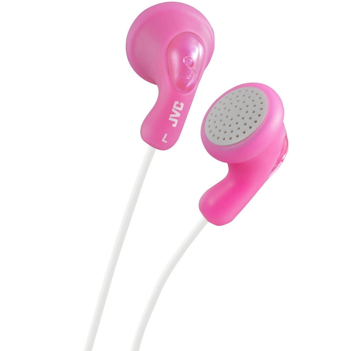 JVC Hovedtelefon F14 Gumy In-Ear Rosa i gruppen HJEMMEELEKTRONIK / Lyd & billede / Hovedtelefoner & Tilbehør / Hovedtelefoner hos TP E-commerce Nordic AB (C04411)