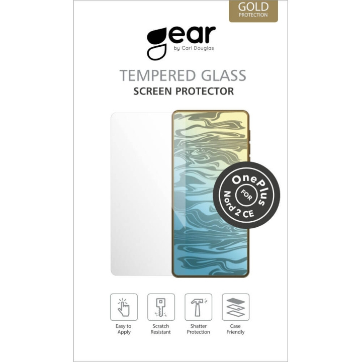 GEAR Hærdet Glas 2.5D Oneplus Nord CE i gruppen SMARTPHONES & TABLETS / Mobil Beskyttelse / OnePlus hos TP E-commerce Nordic AB (C04440)