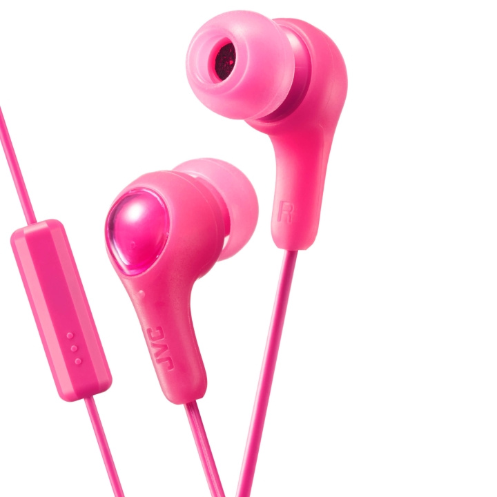 JVC Hörlur FX7M Gumy Plus In-Ear Mic Rosa i gruppen HJEMMEELEKTRONIK / Lyd & billede / Hovedtelefoner & Tilbehør / Hovedtelefoner hos TP E-commerce Nordic AB (C04456)