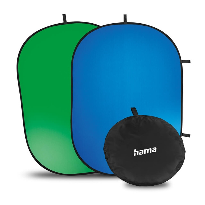 Hama Foldbar Baggrund 2-i-2 Grøn/Blå 150x200 cm i gruppen HJEMMEELEKTRONIK / Foto og video / Fotografi udstyr / Andet hos TP E-commerce Nordic AB (C04460)