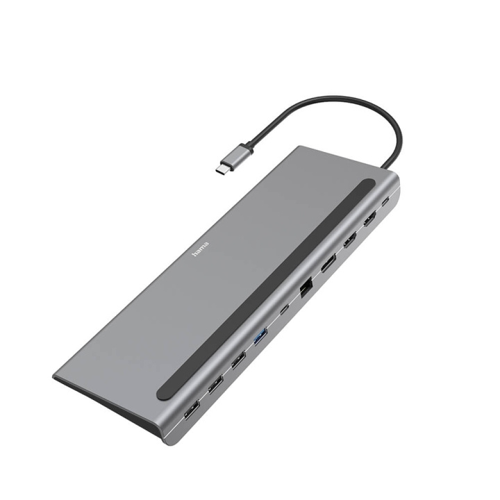 Hama USB-C Dockingstation Connect2Office Pro 10 Porte i gruppen COMPUTERTILBEHØR / Computer Tilbehør / USB-hubs hos TP E-commerce Nordic AB (C04467)