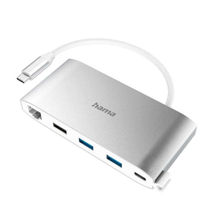 Hama USB-C Hub Multiport 8 Porte i gruppen COMPUTERTILBEHØR / Computer Tilbehør / USB-hubs hos TP E-commerce Nordic AB (C04468)