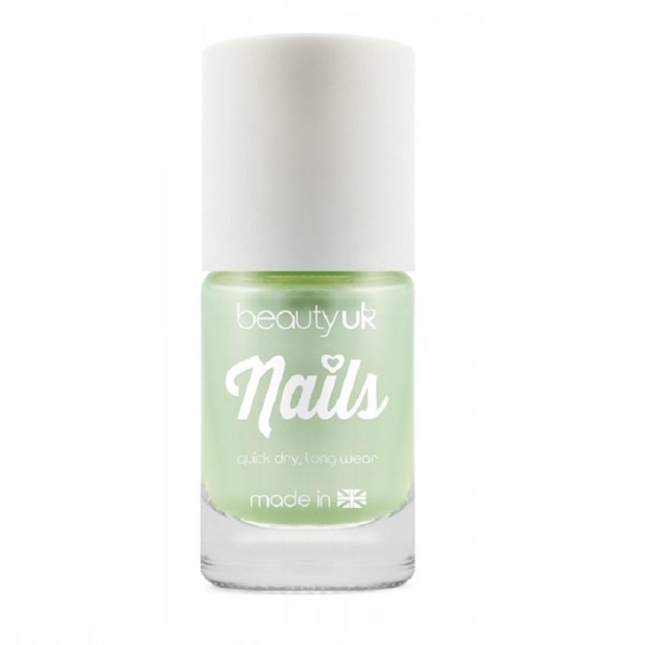 Beauty UK Candy Pearl Nail Polish - Green i gruppen SKØNHED & HELSE / Manicure / pedicure / Neglelak hos TP E-commerce Nordic AB (C04516)