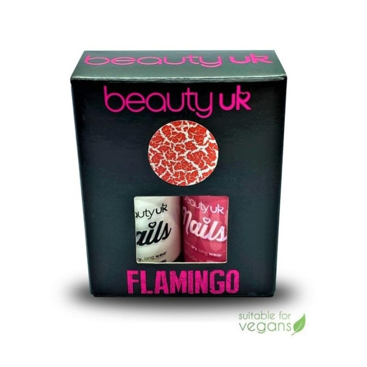 Beauty UK Nails Wild Things - Flamingo 2x11ml i gruppen SKØNHED & HELSE / Manicure / pedicure / Neglelak hos TP E-commerce Nordic AB (C04522)