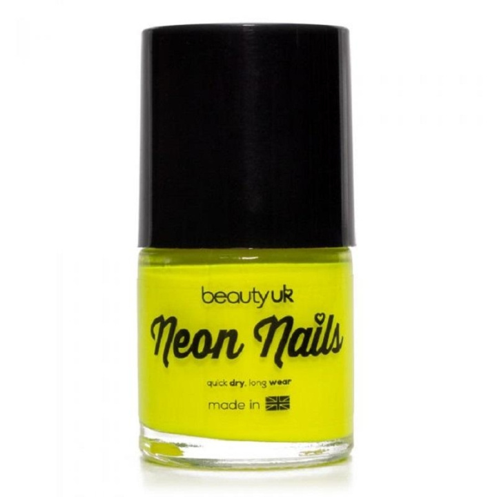 Beauty UK Neon Nail Polish - Yellow i gruppen SKØNHED & HELSE / Manicure / pedicure / Neglelak hos TP E-commerce Nordic AB (C04530)