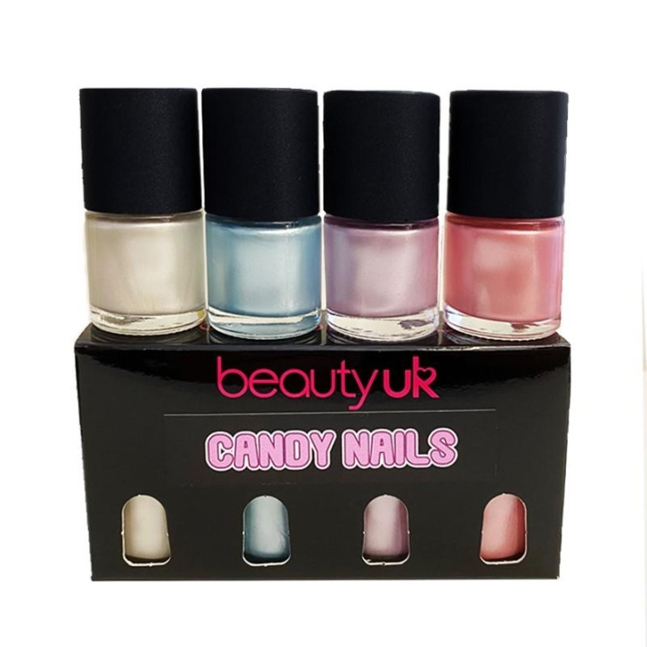 Beauty UK Candy Nails Polish Set 4x9ml i gruppen SKØNHED & HELSE / Manicure / pedicure / Neglelak hos TP E-commerce Nordic AB (C04547)