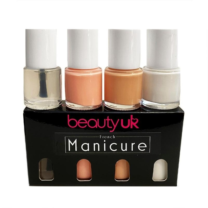 Beauty UK French Manicure Set 4x9ml i gruppen SKØNHED & HELSE / Manicure / pedicure / Neglelak hos TP E-commerce Nordic AB (C04548)