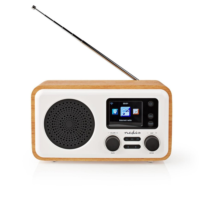 Nedis Internet Radio | Borddesign | Bluetooth® / Wi-Fi | DAB+ / FM / Internet | 2.4 