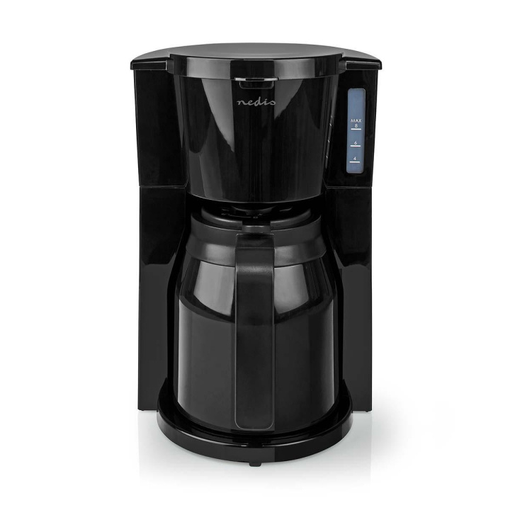 Nedis Kaffemaskine | Filterkaffe | 1.0 l | 8 Kopper | Sort i gruppen HJEM, HUS & HAVE / Husholdningsapparater / Kaffe og espresso / Kaffemaskiner hos TP E-commerce Nordic AB (C04817)
