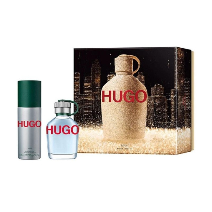 Giftset Hugo Boss Hugo Man Edt 75ml + Deo Spray 150ml i gruppen SKØNHED & HELSE / Gaveæske / Gaveæske til ham hos TP E-commerce Nordic AB (C04935)