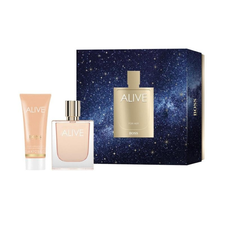 Giftset Hugo Boss Alive Edp 50ml + Body Lotion 75ml i gruppen SKØNHED & HELSE / Duft & Parfume / Parfume / Parfume til hende hos TP E-commerce Nordic AB (C04940)