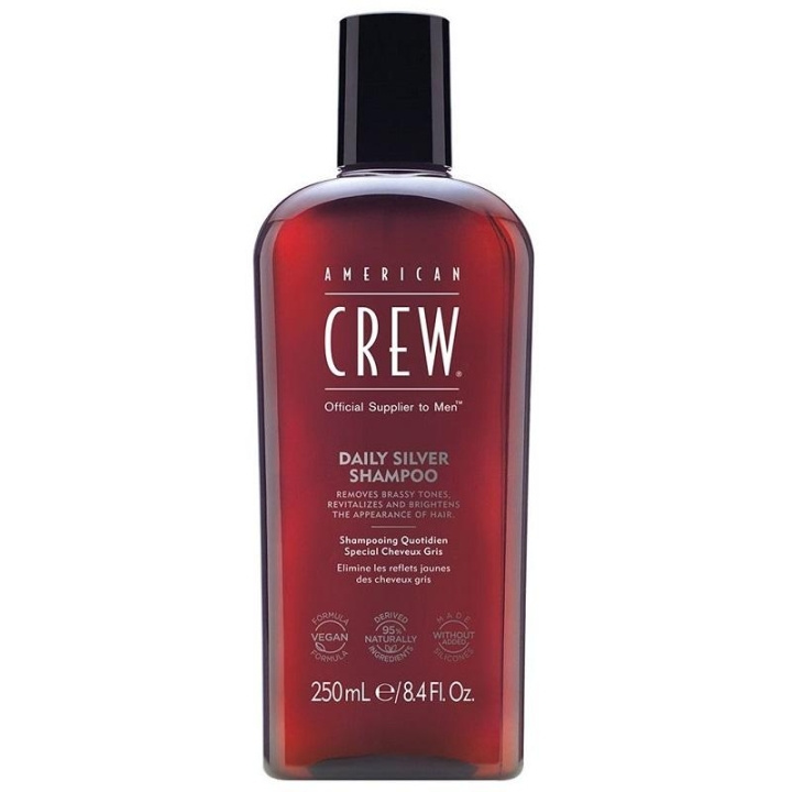 American Crew Daily Silver Shampoo 250ml i gruppen SKØNHED & HELSE / Hår og styling / Hårpleje / Hårfarve / Sølv shampoo hos TP E-commerce Nordic AB (C04963)