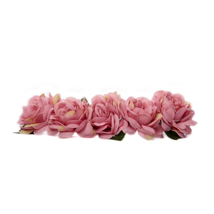 Hårband Blomkrans - Dusty Pink i gruppen SKØNHED & HELSE / Hår og styling / Hårtilbehør hos TP E-commerce Nordic AB (C05043)