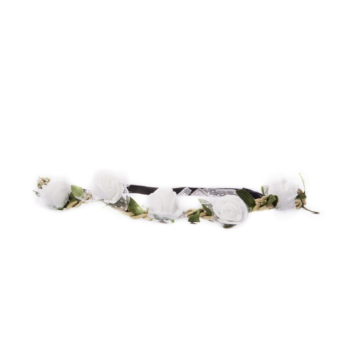 Hårband Blomster - White i gruppen SKØNHED & HELSE / Hår og styling / Hårtilbehør hos TP E-commerce Nordic AB (C05045)