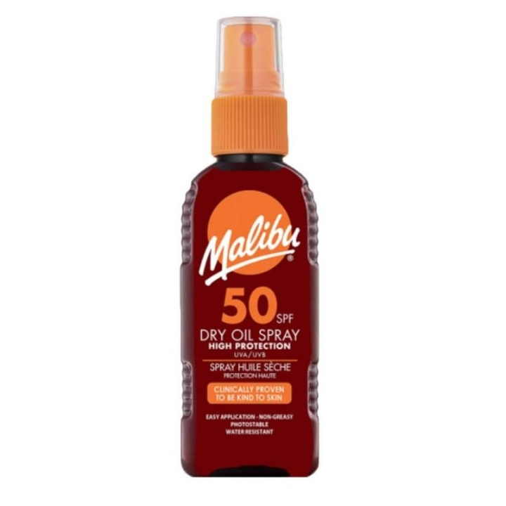 Malibu Dry Oil Spray SPF50 100ml i gruppen SKØNHED & HELSE / Hudpleje / Tanning / Solbeskyttelse hos TP E-commerce Nordic AB (C05162)