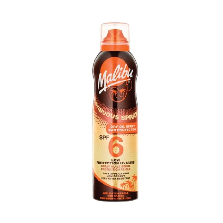 Malibu Continuous Dry Oil Spray SPF6 175ml i gruppen SKØNHED & HELSE / Hudpleje / Tanning / Solbeskyttelse hos TP E-commerce Nordic AB (C05163)