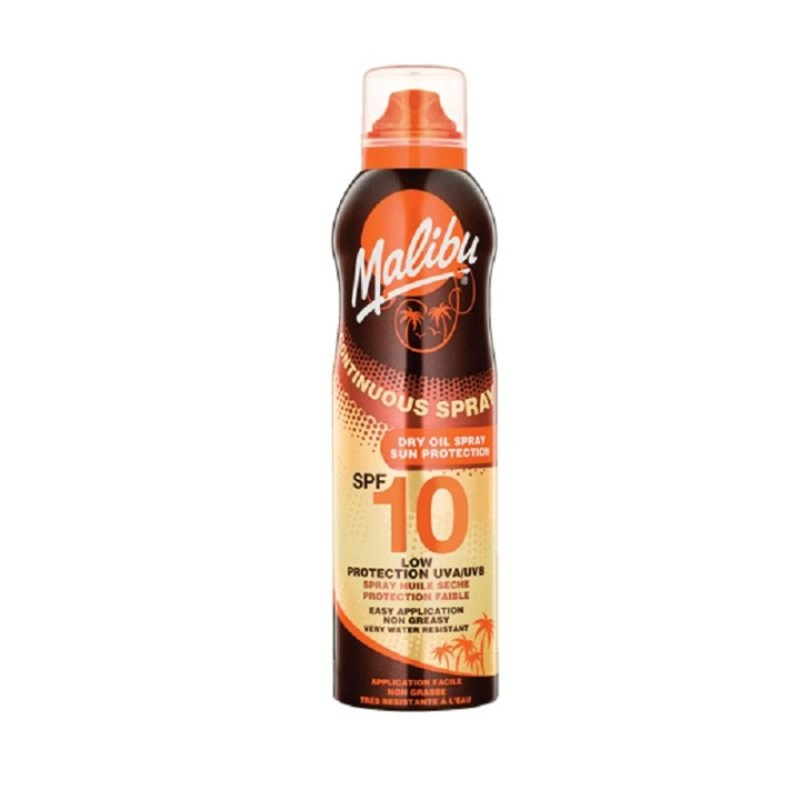 Malibu Continuous Dry Oil Spray SPF10 175ml i gruppen SKØNHED & HELSE / Hudpleje / Tanning / Solbeskyttelse hos TP E-commerce Nordic AB (C05164)