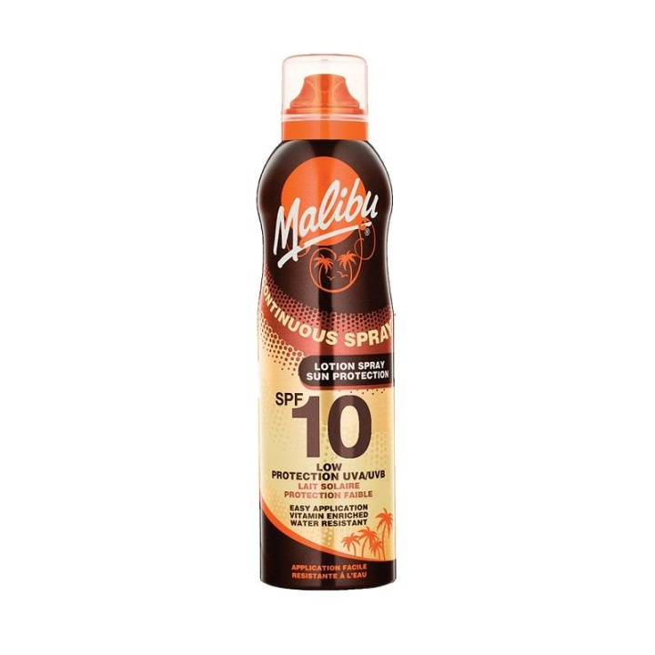 Malibu Continous Lotion Spray SPF10 175ml i gruppen SKØNHED & HELSE / Hudpleje / Tanning / Solbeskyttelse hos TP E-commerce Nordic AB (C05177)